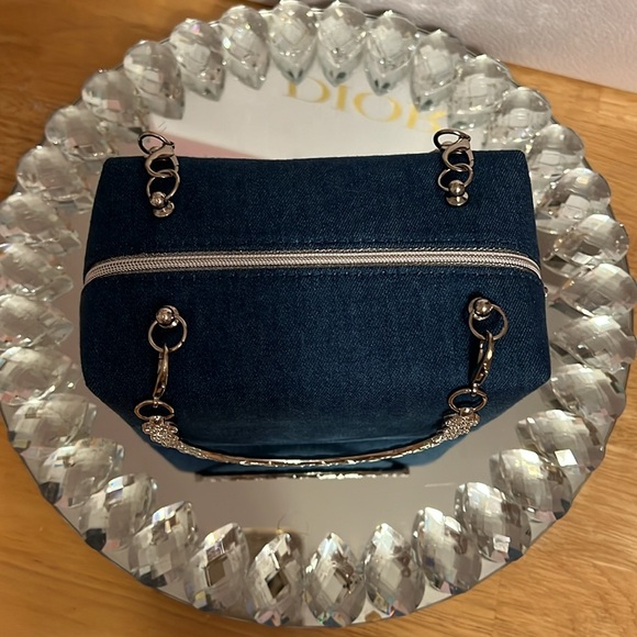 Dior Denim Pouch with Handles Attached - Picture 6 of 12